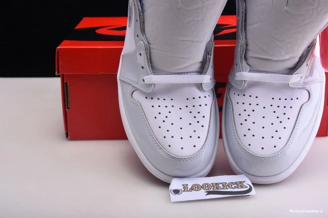 MaikeSneakers Racer Jordan 1 Retro White CK6637-104 High Air Zoom Blue 0813
